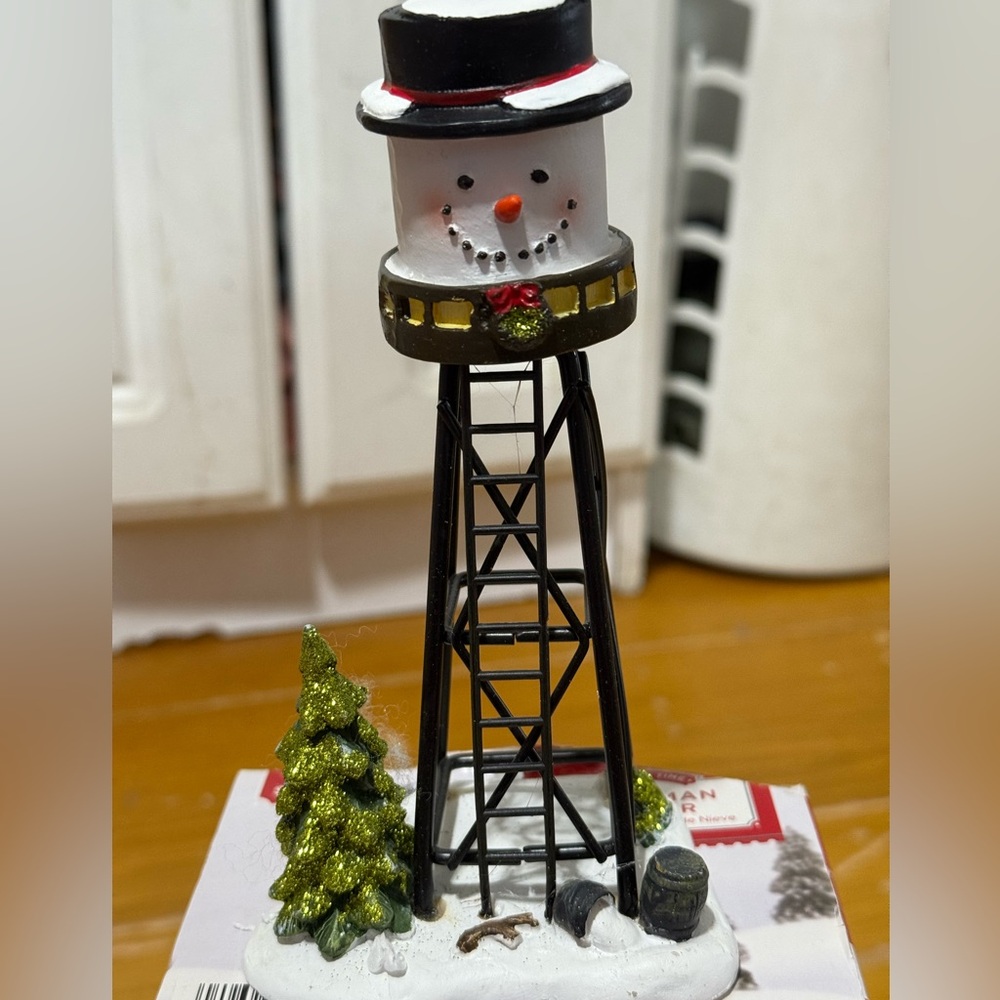 Vintage Festive Snowman Tower 2019 Decoration